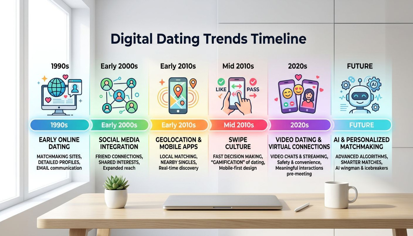 Comment les tendances des rencontres en ligne évoluent-elles avec le temps ?